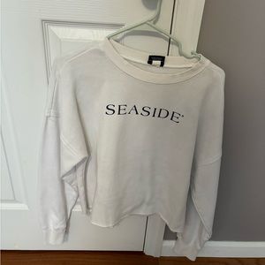 Cropped seaside crewneck